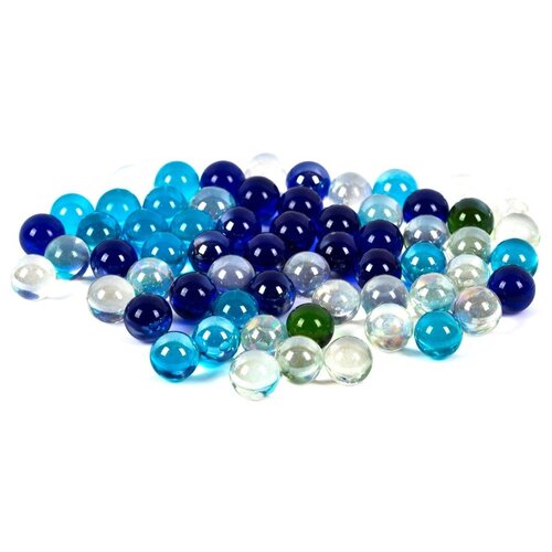 Марблс Blumentag стеклянные шарики, 16 мм, 6*340 г, №05 ассорти (GLM-01/16)