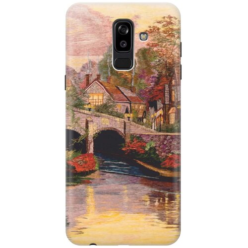 фото Re:paчехол - накладка artcolor для samsung galaxy j8 (2018) с принтом "вид на живописный мост"