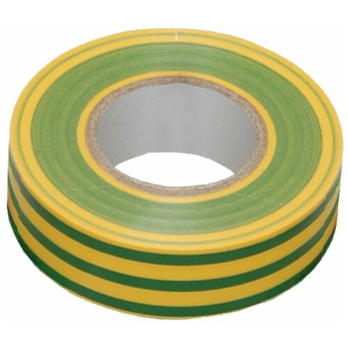 Electrical Tape / UIZ-20-10-K52 Изолента ПВХ желто-зеленая 19мм 20м IEK UIZ-20-10-K52