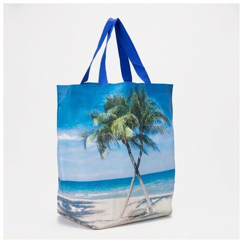 TUZ Сумка-шопер без молнии, без подклада, цвет синий