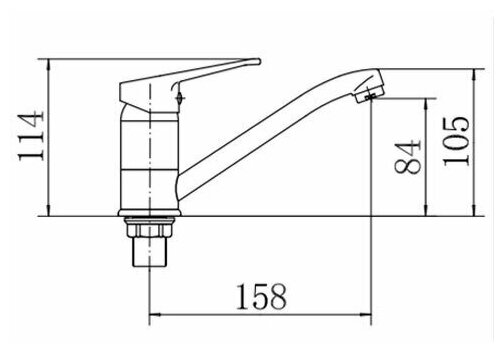 Смеситель для кухни FASHUN A4515-2 — фото 1