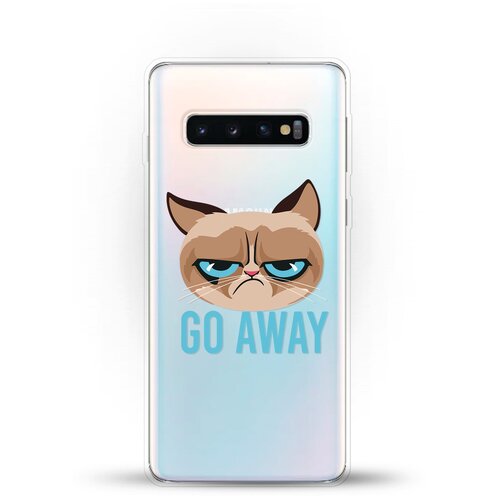 фото Силиконовый чехол grumpy cat на samsung galaxy s10 andy & paul