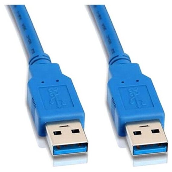 Кабель 5BITES USB 3.0 А -> A, 1.0 м, синий (UC3009-010)