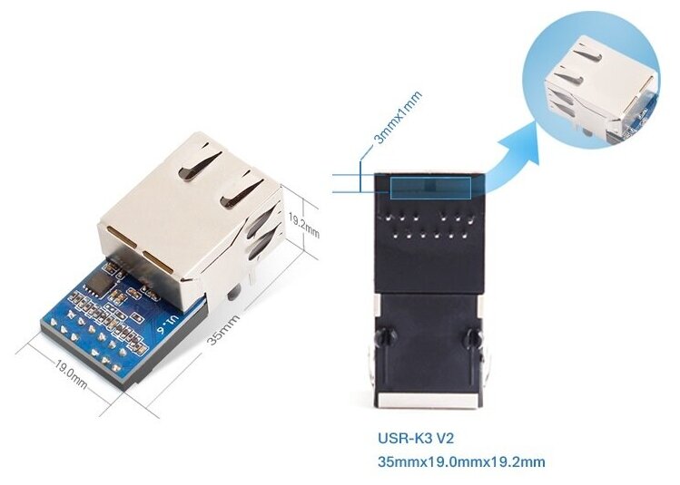 Преобразователь интерфейсов USR IoT USR-K7