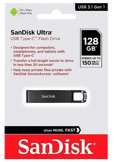 Накопитель USB 3.1 128GB SanDisk - фото №3