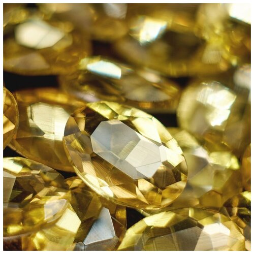 Декоративные кристаллы для рукоделия стеклянные овал 10 шт размер 18х13 мм, цвет Jonquil - бледно-желтый декоративные кристаллы для рукоделия стеклянные овал 5 шт размер 18х13 мм цвет turmaline 9 желтый фуксия