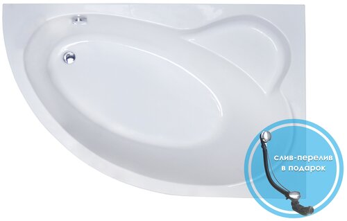 Акриловая ванна Royal Bath Alpine 140X95X58 правосторонняя комплект(ванна, каркас, панель)