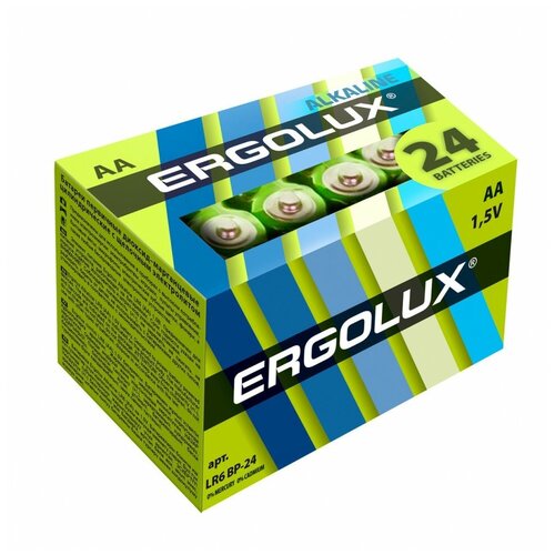 Батарейка Ergolux LR6 Alkaline BP-24