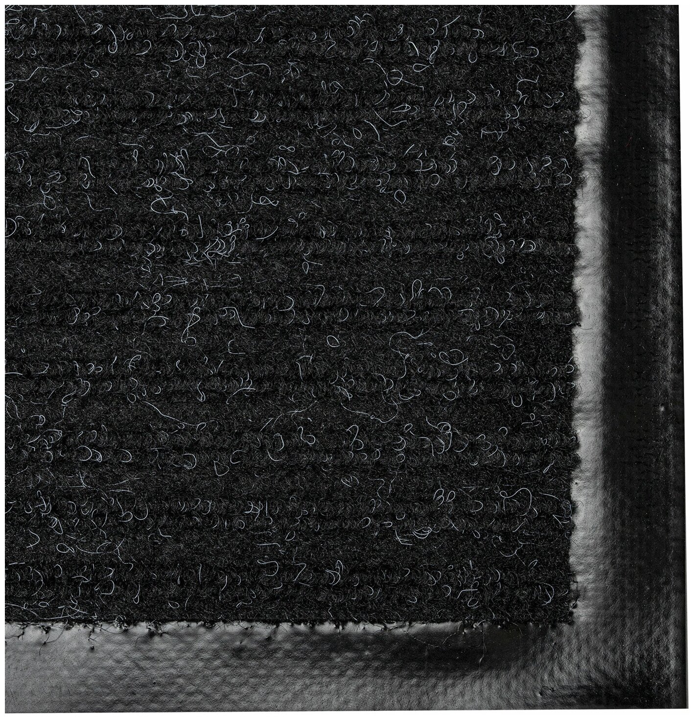 Коврик входной ворсовый влаго-грязезащитный LAIMA, 40×60 см, ребристый, толщина 7 мм, черный, 602863 - фотография № 15