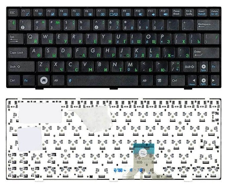 Клавиатура для ноутбука Asus Eee PC 1000 1000H 1000HD 1004DN 1000HE черная