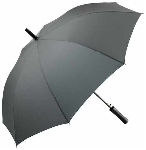 Зонт-трость FARE, полуавтомат, купол 105 см, 8 спиц, система «антиветер», для мужчин, серый