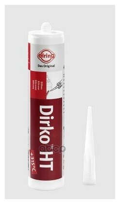 Герметик dirko htacetic красный [картридж 310ml] [-60°c...+315°c], elring, 465.766