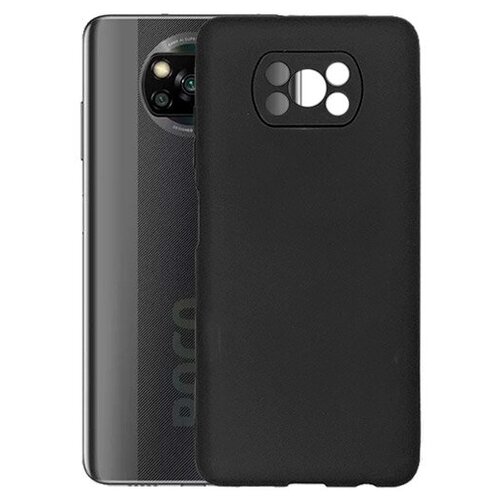 Матовый чехол MatteCover для Xiaomi POCO X3 NFC / X3 Pro силиконовый черный матовый чехол mattecover для xiaomi poco x3 nfc x3 pro силиконовый черный