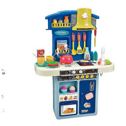 Кухня игровая с водой, паром, светом и звуком, 42 предмета / Детская плита / Детская раковина