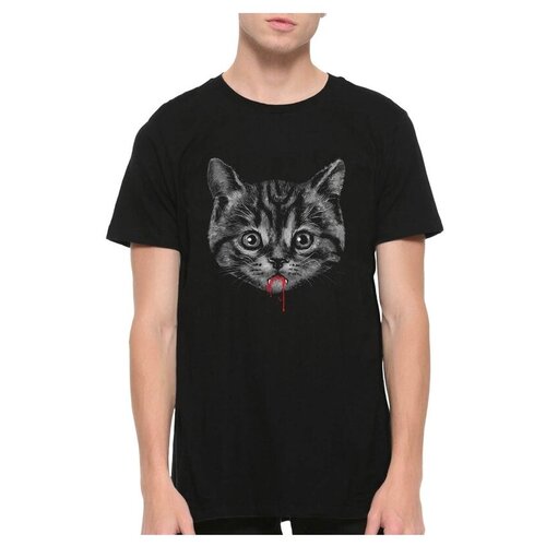 фото Футболка dream shirts кот вампир размер s, черный