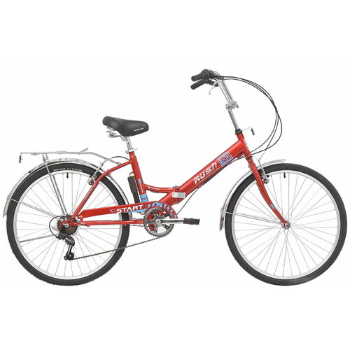 Велосипед подростковый складной 26 RUSH HOUR START 150 6 скоростей красный рама 16 рост 150-140 см Взрослыйдетскийдля дачипрогулочныйгородскойс багажникомдля девочкидля мальчикаскоростной 1943000₽