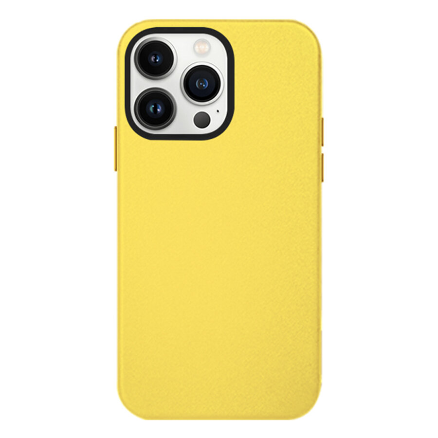 Чехол Leather Case KZDOO Noble Collection для iPhone 13 Pro Max 6.7", желтый (4)