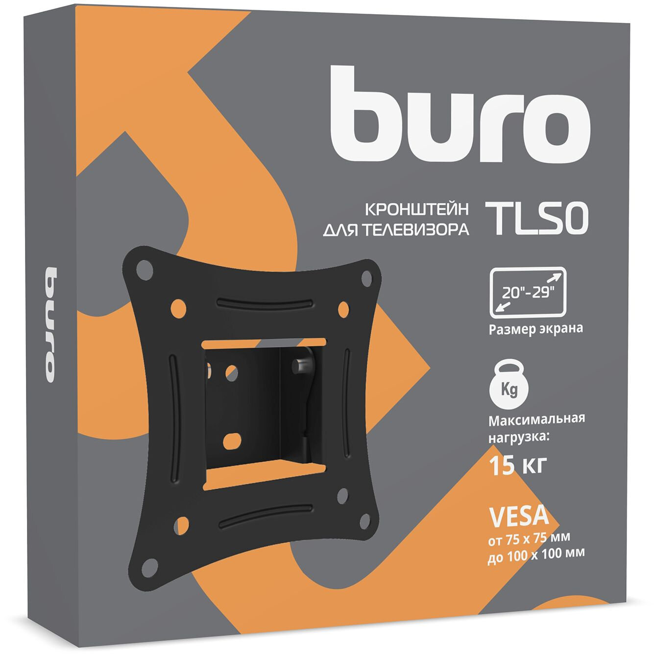 Кронштейн для телевизора Buro TLS0 черный (bm15a71tf0) - фото №9