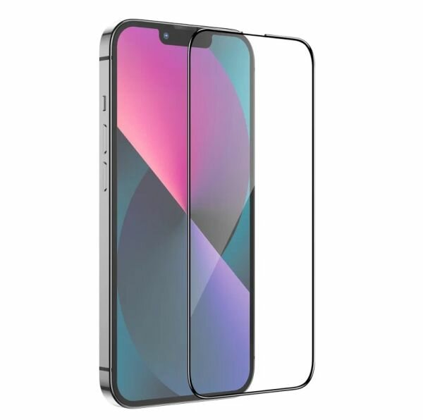 Защитное стекло DF для iPhone 13 Pro Max Full Screen Black