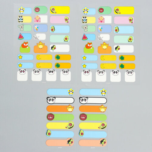 Набор термобирок и наклеек для одежды «Милые животные» 1 шт. сойкина а милые животные 30 наклеек