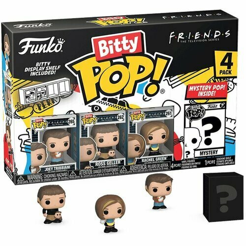 Набор фигурок Funko Bitty POP: Friends - Joey, 4 шт фигурка funko friends pop tv ross geller with leather pants 65678