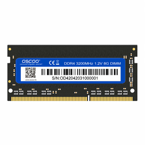 Оперативная память для ноутбука OSCOO DDR4 3200MHz 12V 8GB SO-DIMM 222900₽