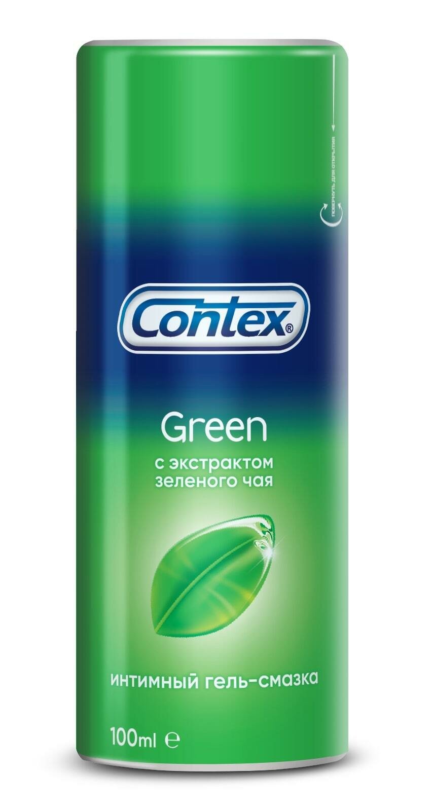 Contex гель-смазка green 100мл антибактериальная