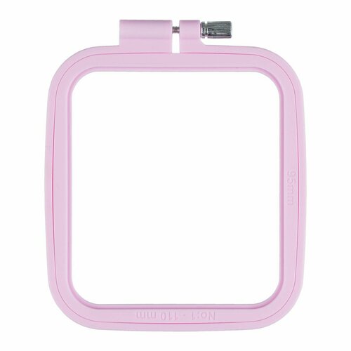 Пяльцы квадратные 9.5 х 11 см. с комплектом игл для вышивания (25 шт.)