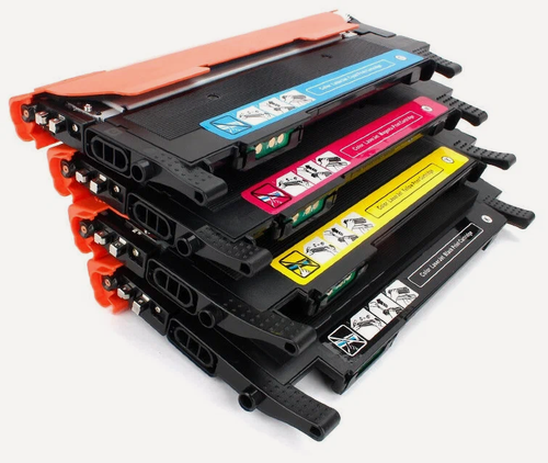 Изображение товара Комплект картриджей для HP Color Laser 150 c чипом, 4 цвета, совместимый HP 117A (W2070A, W2071A, W2072A, W2073A)