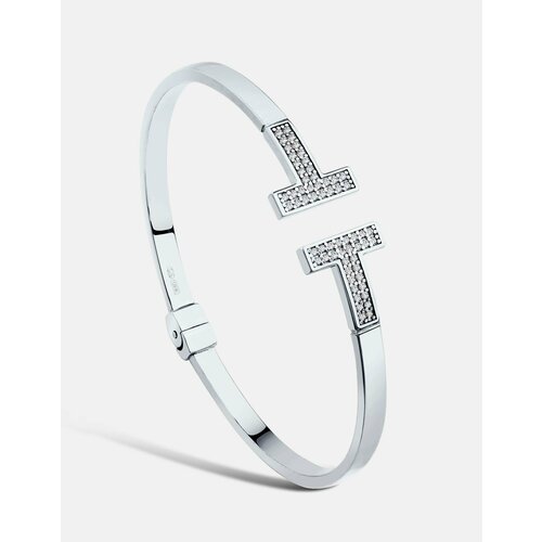 Браслет DIALVI JEWELRY серебро 925 проба родирование фианит длина 18 см 6444₽