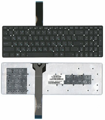 Клавиатура для Asus K75A, русская, черная, плоский Enter