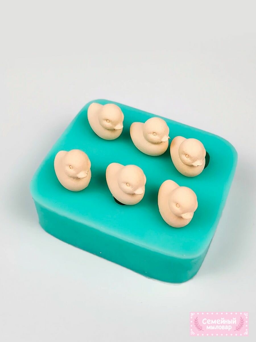 Силиконовый молд для рукоделия 6 маленьких уточек — фото 1