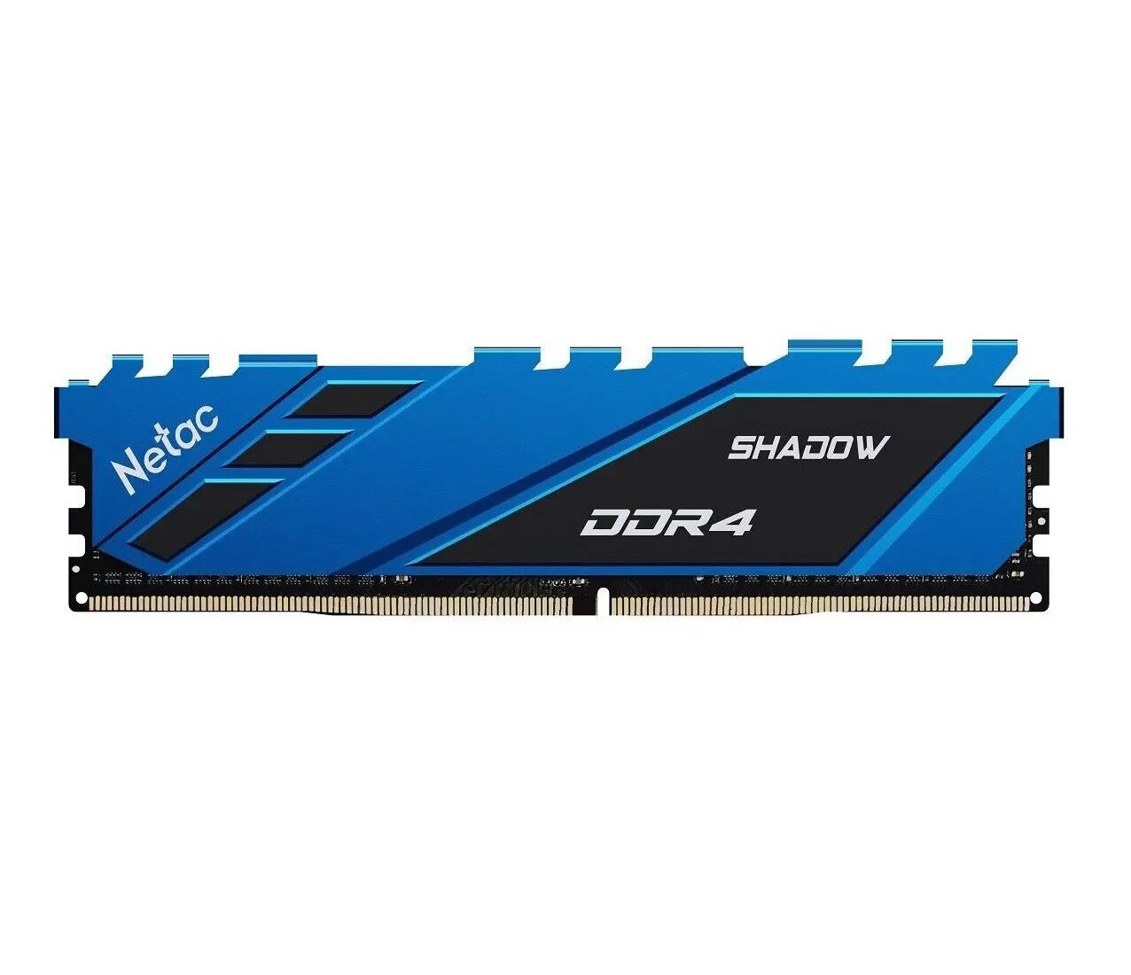 Оперативная память DIMM DDR4 8GB Netac Shadow (NTSDD4P36SP-08B), 3600МГц (PC28800), 1.35В, радиатор