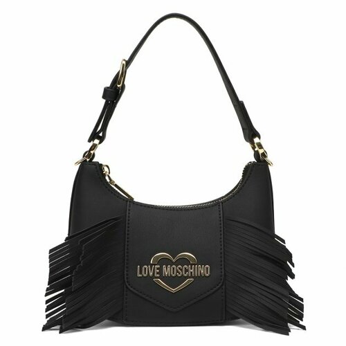 Сумка LOVE MOSCHINO, черный 1pc summer offer canvas fringe cow print fringe crossbody bags large women purse delivered from usa warehouse dom112 1219