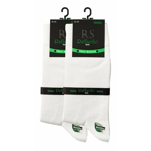 фото Носки raffaello socks, 2 пары, размер 42-45, белый
