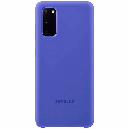 Силиконовая накладка Silky soft-touch для Samsung A91/M80S/S10 Lite светло-синий samsung silicone case galaxy s10 plus s10 s10e lite cover silky soft touch original style liquid silicone shell full protect