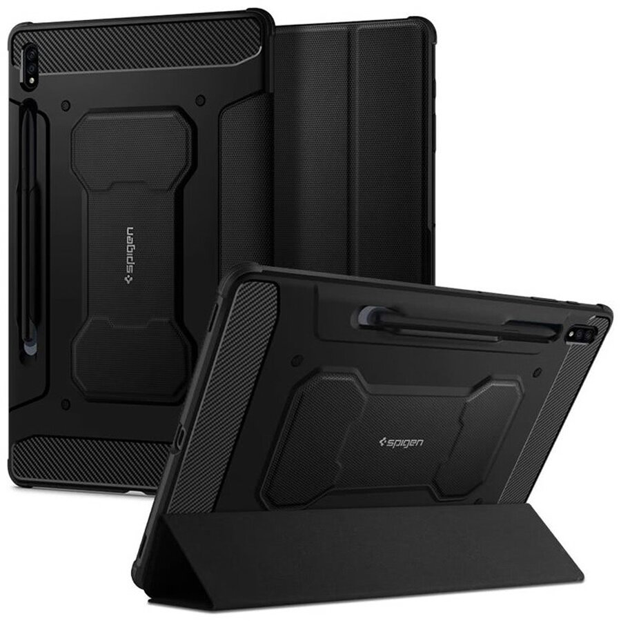 Чехол SPIGEN для Galaxy Tab S7 Plus - Rugged Armor Pro - Черный - ACS01607