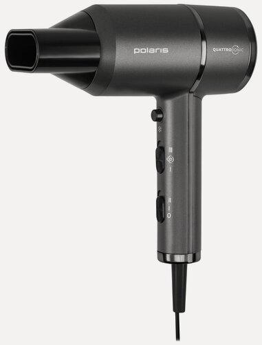 Изображение товара Фен Polaris PHD 2044Ti Quattro Ionic, графитовый