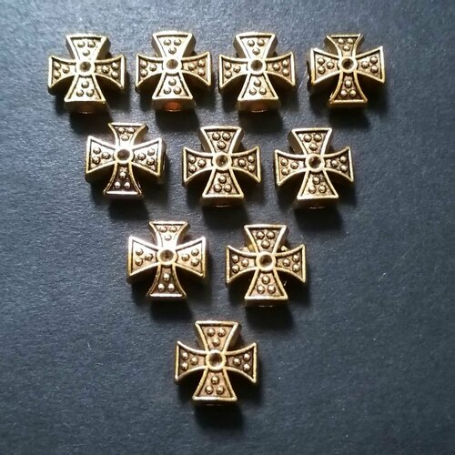 Бусины-разделители 10х10х5мм отверстие 25мм 10 штук 239₽