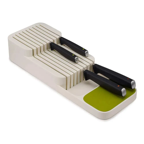 Подставка для ножей Shiny Kitchen Лоток для столовых приборов Органайзер для ножей Держатель кухонный белый 799₽