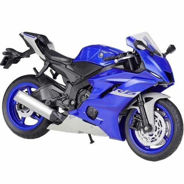 Мотоцикл Welly металлическая модель мотоцикла Yamaha YZF-R6, масштаб 1/12