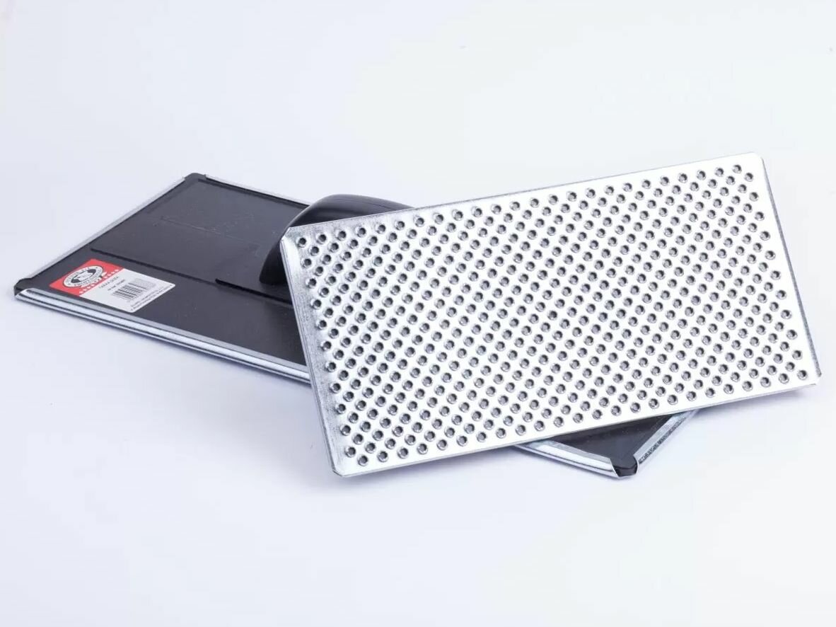 Терка / рашпиль металлическая OLEJNIK PROFESSIONAL обдирочная для шлифования стен