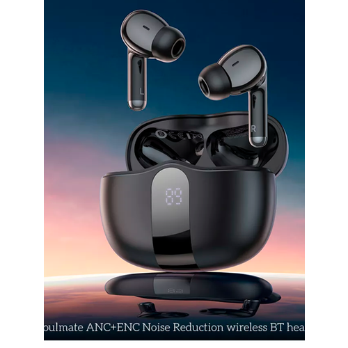 Беспроводные наушники Borofone FQ3 с ANCENC Dual - активным шумоподавлением 7 часов музыки черные 1499₽