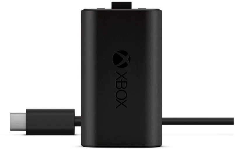 Microsoft Аккумулятор Xbox с кабелем зарядки USB Type-C для геймпада Xbox Series S/Series X/One, черный, EU — фото 1