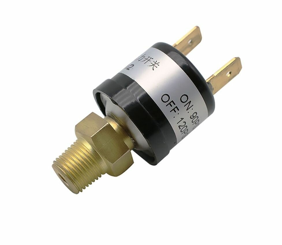 Реле давления для компрессора 220В / датчик отключения диапазон 90 - 120 PSI вкл. 6 атм откл. 8 атм