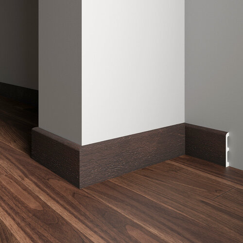 Изображение товара Плинтус дюрополимер напольный Decor-Dizayn (Декор-Дизайн), 80x13x2400 мм, DD706-93SH венге