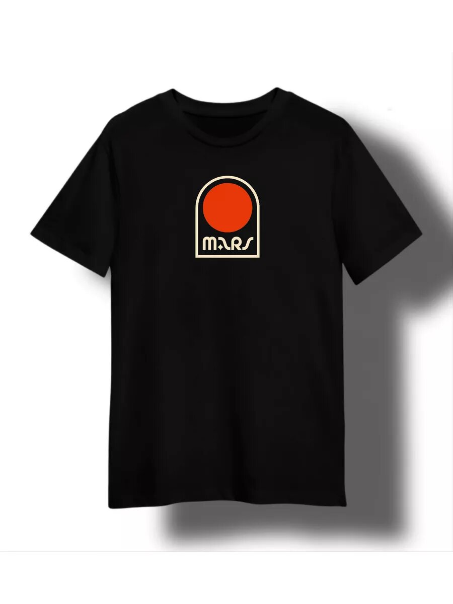 Футболка Zerosell Марс, размер 3XS, черный