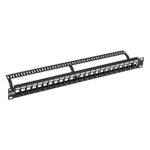 Патч-панель ITK PP24-1UMU 19" 1U 24xRJ45 кат.6