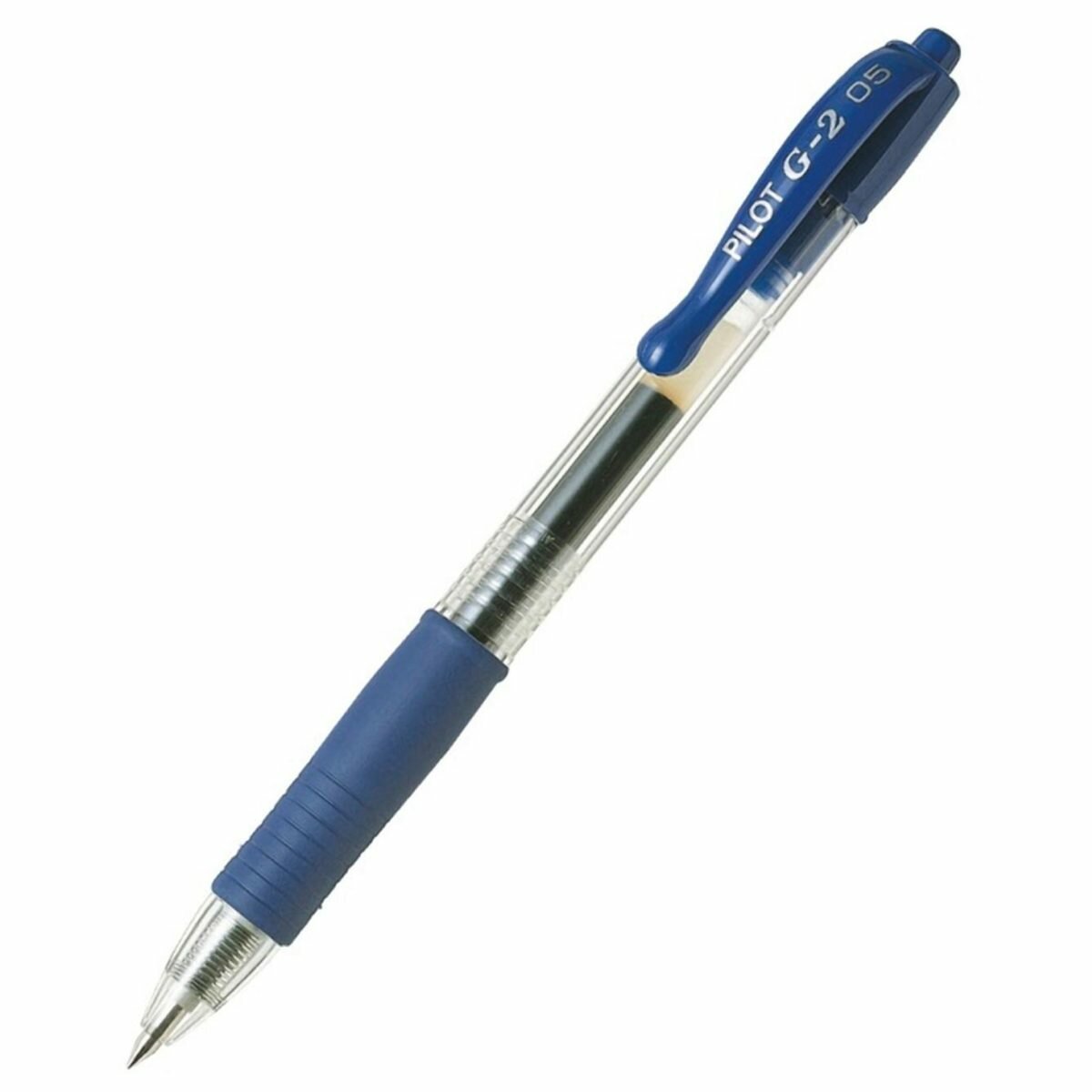 Ручка гелевая автоматическая Pilot BL-G2-5 (0.3мм, синяя, резиновая манжетка) (BL-G2-5-L), 12шт.