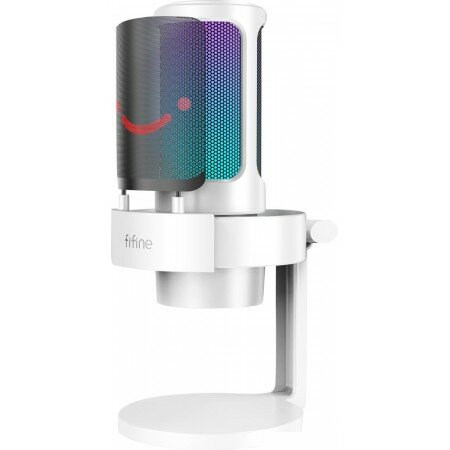 Проводной микрофон FIFINE A8 (белый), электретный, 50-20000 Гц, подключение USB Type-A, кабель 2 м